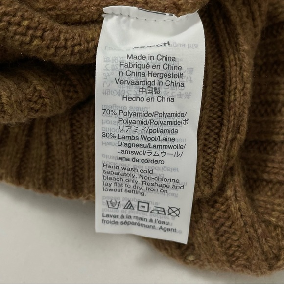 J. Crew Camel Brown Knitted Sweater Cable Knit EUC XS - Picture 9 of 10